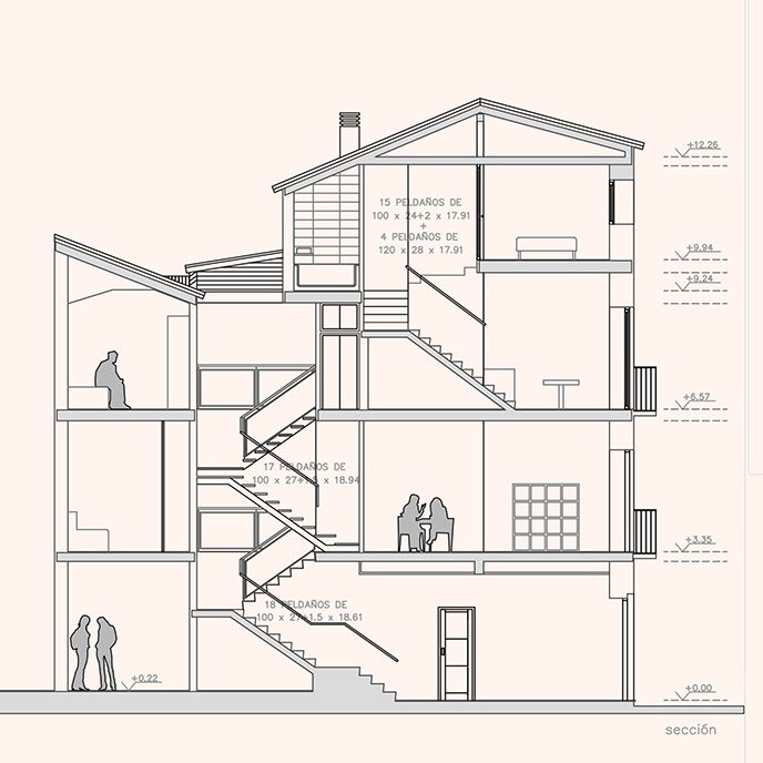 Diseño arquitectónico que muestra un plano de vivienda con cercas y jardín.